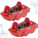 PHILTOP Brake Caliper Front Compatible with 2005-2023 Tacoma, 2000-2006 Tundra, 2003-2009 4Runner, 2007-2014 FJ Cruiser, 19-2984, 19-2985