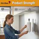 Ant Mag Magnetic Paper Towel Holder with One Hand Paper Tear and Adjustable Damping Effect Strong Magnet Ideal for Kitchen Refrigerator Cruise & Grill,Silver