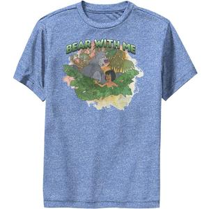 Disney Jungle Book Awesome Jungle-Dsjb012ysc Boys Short Sleeve Tee Shirt (Medium, Royal Blue Heather)