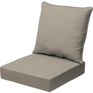 Arden Outdoor Deep Seat Cushion Set, 24 in x 24 in, Weather-Proof, Rain-Proof, Fade Resistant Patio Cushion for Chair, Sofa, and Couch 