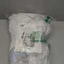 Lush Decor Linen Button Window Curtain Panel, Single, 40" W x 84" L, Gray & White - Country Curtains - Rustic Decor - Color Block Modern Farmhouse Curtains For Living Room, Bedroom & Dining Room