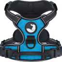 Joytale No Pull Dog Harness Medium Sized Dog, Reflective Pet Vest with Front Clip, Adjustable Soft Padded Harnesses with Easy Control Handle for Training and Walking, Sky Blue, M (Medium, SkyBlue)