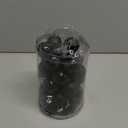 Lulu Home Halloween Hanging Ornaments, 34 Count 1.57" Pre-Strung Plastic Balls, Shatterproof Barrel Packed Balls for Holiday Party Wreath Tabletop Tree Decorations, Black