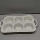 Jumbo Muffin Pan, Metal Reinforced Frame 3.5 inch Large Silicone Cupcake Pan 6 cups Large Muffin Pan with Handle Nonstick Jumbo Muffin Tin for Baking Giant Homemade Muffins, Cupcakes, Frittatas (Creamy Confetti)