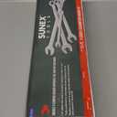 Sunex Tools 9917MPRA Metric V-Groove Combination Wrench Set, 8mm - 32mm, Fully Polished, 25-Piece (Includes Roll-Case)