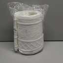 28 Inch Christmas Tree Collar, Neutral Chunky Cable Knit Tree Base Cover Ring Skirt, Rustic Farmhouse Basket Collar for Xmas Home Office Holiday Decor, Fits 4-6 ft Trees(White)