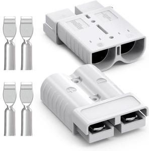 Anderson Connector, 175AMP 1/0AWG Battery Quick Connect/Disconnect Connector Kit 12v-36V Winch Wiring Kit for Cable RV Truck Winch(2 Pack)