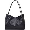 Women's Black Leather & Vegan 2025 Large Tote & Hobo Bag