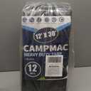 Black Tarps Heavy Duty Waterproof 12x30, 12 Mil Thick, High Durability, Rip and Tear Resistant with Metal Grommets Every 20 Inches