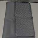 Silicone Coffee Maker Mat- Espresso coffee bar Mat accessories24"*16" - Convex Design, Leak-Proof and Non-Slip, Suitable for Use Under the Coffee Machine to Keep the Countertop Clea (Grey）