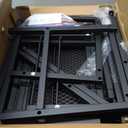 Furologee TV Stand for TVs up to 55 Inch, Entertainment Center with Open Storage Shelves, Media Console Table with Soundbar Shelf for Living Room, Bedroom, Rustic Brown