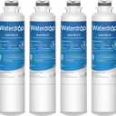 Waterdrop DA29-00020B Replacement for Samsung Water Filter HAF-CIN/EXP, DA29-00020B, HAF-CIN, DA29-00020B-1, RF28HMEDBSR, RF263BEAESR, RS25J500DSR, RF263TEAESG, HDX FMS-2, DA97-08006A-1, 4 Filters