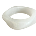 White Resin Bangle