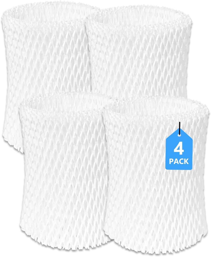 4 Pack Humidifier Wicking Replacement Filter Compatible with Canopy Bedside Humidifier ONLY, Made with Wood Pulp & Paper Filter