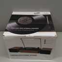 Vintage Record Player with External Speakers Belt-Drive Turntable for Vinyl Records Dual Stereo Speakers LP Players Support 3 Speed 3 Size Wireless Playback AUX Headphone Input Auto Stop Wood Red