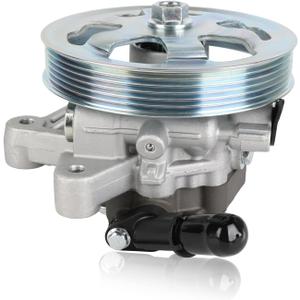 Power Steering Pump with Pulley Compatible with Honda Odyssey 3.5L V6 2011 2012 2013 2014 2015 2016 2017, Ridgeline Pilot 3.5L V6 2012 2013 2014, Replacement for 56110RV0A01, 21-534, 96-665