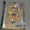 1PC Raw Wood Light Switch Cover Decorative Wall Plate Outlet Covers Bamboo Quality Light Switch Plate Cover Triple Rocker 3 Gang Switch Plate