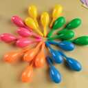 LovesTown 15PCS Plastic Mini Colorful Maracas for Kids Toy Musical Instruments Noisemaker for Party Favors Toddlers Gift