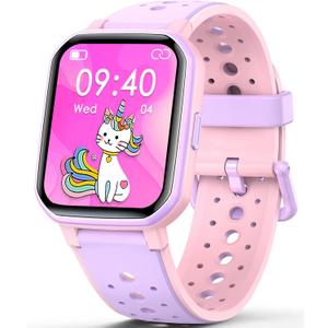 JOYELE Smart Watch for Kids Teens, No Phone Needed Fitness Tracker Boy Girls Watch with 19 Sport Modes, Pedometer, Sleep Monitor, Kids Watch Birthday Gifts Toy Gift for Girls Boys 6-16 (Purple)