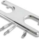Universal H-Burner for Gas Grill, Replacement H Burner for Charbroil, Thermos, Arkla, Sunbeam, Charmglow, Kenmore, Fiesta & Other Gas Grills, Stainless Steel