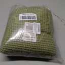 100% Cotton Blankets for Bed - Waffle Weave Blankets for Summer, Lightweight and Breathable Soft Woven Blanket for Spring (Olive Green, Throw (50" x 60"))