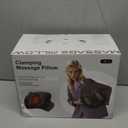 Shiatsu Neck Massager with Heat, Cordless Portable Cervical Traction Device with 10-Minute Timer for Full Body Muscle Pain Relief, Electric Deep Tissue Kneading Massage Pillow(Black)