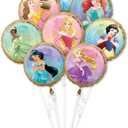 Mayflower Products Anagram Princess Once Upon A Time Foil Balloon Bouquet, Medium, Multicolor (3980801)