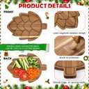 Pine Cones Charcuterie Boards Wooden Funny Cutting Board 12.6 x 15.7inch Acacia Wood Boards Cute Serving Tray for Fruit Bread Salad Vegetables Snack Dessert