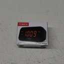 Timex Alarm Clock with Large Display, Digital Alarm Clock for Bedroom Includes 120V Universal Power Adapter (T121B - Black)