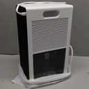 NineSky Dehumidifier,98 OZ Dehumidifiers for Home,(1100 sq.ft) Dehumidifiers for Basement Bathroom Bedroom with Auto Shut Off, Switchable 7 Colors Light (White)