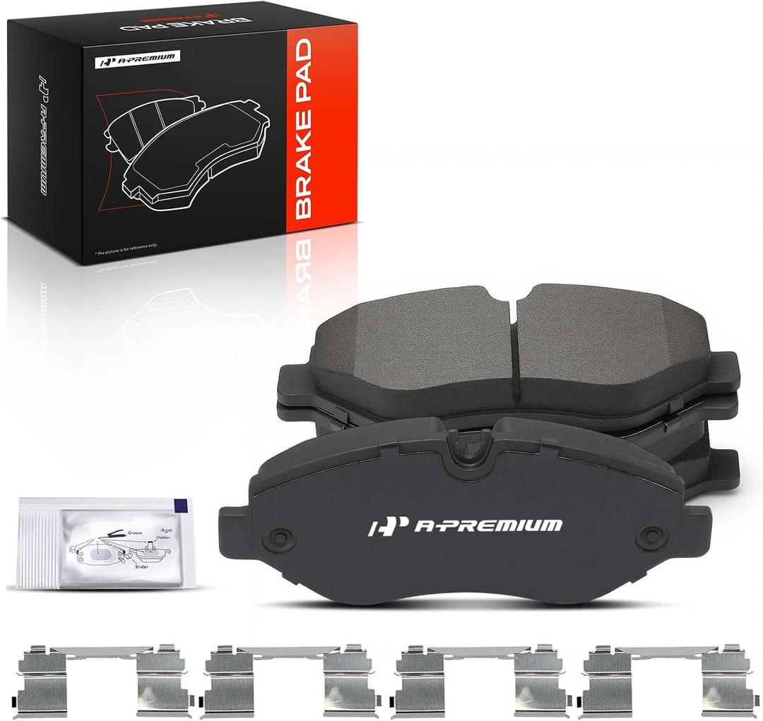 A-Premium Front Ceramic Brake Pads Set Compatible with Mercedes Benz Sprinter 2500 2010-2018, Metris 2016-2020 & Dodge Sprinter 2500 & Freightliner Sprinter 2500 & Volkswagen Crafter Van, 4-Pack