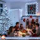 JMEXSUSS 66ft 200 LED White Christmas Lights Indoor Outdoor, Connectable String Twinkle Lights Outdoor Clear Wire Plug in for Bedroom House Fireplace Christmas Tree Decoration