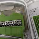 Mueller Pro-Series All-in-One, 12 Blade Mandoline Slicer for Kitchen, Food Chopper, Vegetable Slicer and Spiralizer, Cutter, Dicer, Grater, Kitchen Gadgets Sets with Container, White Sand/Pastel Green