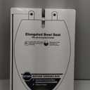 KOHLER 4636-RL-0 Cachet ReadyLatch Elongated Toilet Seat Slow Close, Soft Close Toilet Seat Quiet Lid, Contoured Grip-Tight Bumpers Installation Hardware, Apartment Essentials, White