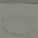 2 Pcs 12 Inch Acrylic Round Tray with Handles Sturdy Clear Round Serving Decorative Circle Tray for Kitchen Bathroom Vanity Coffee Table Ottoman Food Tea Snacks
