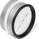 neverest RKI 4" Professional Backdraft Damper Inline Spring Loaded for Dryer Duct Fits Only with Metal Ducts