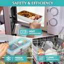 4 Pcs Stainless Steel Snack Containers, Grab and Go Snack Containers Reusable, Double Compartment Condiment with Lid Stainless Steel Food Storage for Classroom Travel and Outdoor Camping