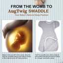 Swaddle Sack with Arms Up Design 2 Packs,Improves Sleep,Keeps Babies Calm and Relaxed,Baby Sleep Sack 3-Way Transitions to Arms-Free Wearable Blanket for Newborn