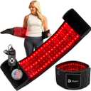 Lifepro Red Light Therapy Belt - 660nm & 850nm Near Infrared & Red Light Therapy for Body, Relaxing Muscle, Inflammation, Improve Circulation (Black - Lite)