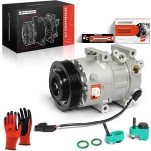 A-Premium Air Conditioner AC Compressor with Clutch Compatible with Hyundai Sonata 2.0L 2.4L 2011-2014, Kia Optima 2.0L 2.4L 2011, GAS