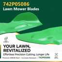 Blades Compatible with 54" Cub Cadet ZT1 ZT2 ZTS2 Zero-Turn Mower 742P05086 742-05086 Blades S Shape for Troy Bilt 490-110-C194 490-110-F194 (3 Pack,Green)