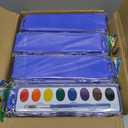 40 Pack Watercolor Paint Set Bulk -Kids Watercolor Paint Set with Brushes | Washable Non-Toxic Water Color Paint Sets for Kids Bulk, Adults, Classrooms, Parties & Art Activities.