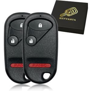 Key Fob Replacement for 2001-2005 Honda Civic EX LX DX/ 2003-2007 Pilot Car Keyless Entry Remote Control,NHVWB1U523, NHVWB1U521,3 Buttons, 2Pcs