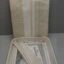 Baby Diaper Caddy, Premium Metal& Felt Movable Cart with Dividers for Newborn Nursery Essentials, Large Capacity Rolling Diaper Storage Caddy Organizer for Changing Table &Crib, Easy Assembly- Beige