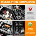 Center Console 3PCS Organizer Compatible with 2023-2026 Honda Pilot&2026 Honda Passport Cupholder Storage Box Cup Holder for Pilot Passport Accessories
