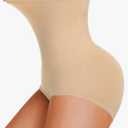 High Waisted Shapewear for Women Tummy Control Underwear Seamless Comfort Slimming Briefs Panty (L)