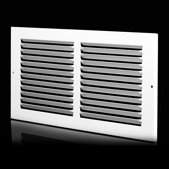 14 x 10 Vent Cover (Duct Opening Size), Air Return Vent Cover, AC Vent Cover, Cold Air Return Vent Cover, Flat Return Air Grilles, Outer Dimensions:15.75"W x 11.75"H (14"W x 10"H, Duct Opening)