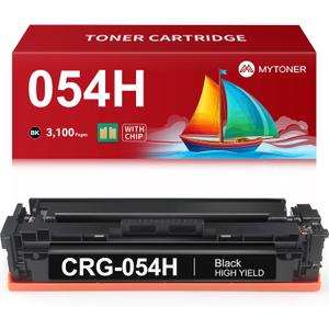 MYTONER 054H Black Toner Cartridge Compatible Replacement for Canon 054H 054 CRG-054H CRG-054 for Color imageCLASS MF644Cdw MF642Cdw LBP622Cdw MF641Cw Printer (1 Pack)