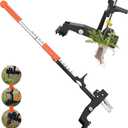 Weed Puller Tool, Gardening Stand-Up Weeder Puller with Ergonomic 39.3" Long Handle and 4 High-Strength Stainless Steel Claws, Easily Remove Weeds Without Bending, Pulling, or Kneeling