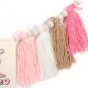 My First Rodeo High Chair Tassel Banner - 1st Birthday Party Decorations, Western Cowboy Theme, Farm Baby Shower, Photo Props, First Rodeo Cake Smash Decor, Rustic Wild West Celebration (Pink Cowgirl)
